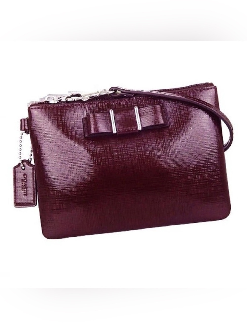 SOLD!!!!!!!!!!!!!!!!!!! Coach Darcy Burgundy Bow Crossbody Bag - Vintage